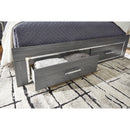  Size_King  -- Lodanna B214B13 King Panel Bed with 2 Storage Drawers IMAGE 3