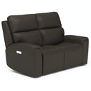  Flexsteel Jarvis 1828-60PH Power Reclining Loveseat with Power Headrests IMAGE 1