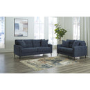  Manufacturer Color_Navy  -- Signature Design by Ashley Bixler Stationary Fabric Loveseat IMAGE 6