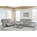  Manufacturer Color_Ash  -- Signature Design by Ashley Barnsana Power Reclining Fabric Sofa IMAGE 11