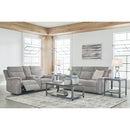  Manufacturer Color_Ash  -- Signature Design by Ashley Barnsana Power Reclining Fabric Sofa IMAGE 12