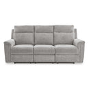  Manufacturer Color_Ash  -- Signature Design by Ashley Barnsana Power Reclining Fabric Sofa IMAGE 3