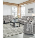  Manufacturer Color_Ash  -- Signature Design by Ashley Barnsana Power Reclining Fabric Sofa IMAGE 9