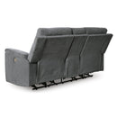  Manufacturer Color_Gravel  -- Barnsana 3320296 Double Reclining Power Loveseat with Console IMAGE 5