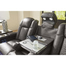  Manufacturer Color_Shadow  -- Signature Design by Ashley Fyne Dyme Power Reclining Leather Look Sofa IMAGE 9
