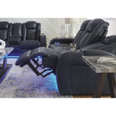  Manufacturer Color_Sapphire  -- Fyne-Dyme 3660315 Power Reclining Sofa with Adjustable Headrest IMAGE 13