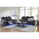  Manufacturer Color_Sapphire  -- Fyne-Dyme 3660315 Power Reclining Sofa with Adjustable Headrest IMAGE 19