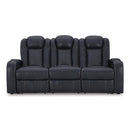  Manufacturer Color_Sapphire  -- Fyne-Dyme 3660315 Power Reclining Sofa with Adjustable Headrest IMAGE 3