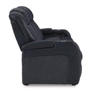  Manufacturer Color_Sapphire  -- Fyne-Dyme 3660315 Power Reclining Sofa with Adjustable Headrest IMAGE 4