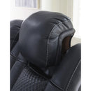 Manufacturer Color_Sapphire  -- Fyne-Dyme 3660318 Power Reclining Loveseat with Console and Adjustable Headrest IMAGE 10