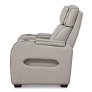  Manufacturer Color_Grey  -- Signature Design by Ashley Boyington Power Leather Match Recliner IMAGE 4