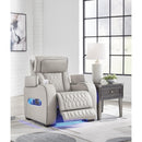  Manufacturer Color_Grey  -- Signature Design by Ashley Boyington Power Leather Match Recliner IMAGE 7