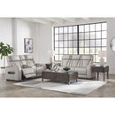  Manufacturer Color_Grey  -- Signature Design by Ashley Boyington Power Reclining Leather Match Sofa IMAGE 14