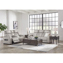  Manufacturer Color_Grey  -- Signature Design by Ashley Boyington Power Reclining Leather Match Sofa IMAGE 15