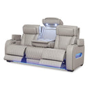  Manufacturer Color_Grey  -- Signature Design by Ashley Boyington Power Reclining Leather Match Sofa IMAGE 2