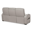  Manufacturer Color_Grey  -- Signature Design by Ashley Boyington Power Reclining Leather Match Sofa IMAGE 5