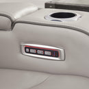  Manufacturer Color_Grey  -- Signature Design by Ashley Boyington Power Reclining Leather Match Loveseat with Console IMAGE 11