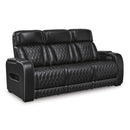  Manufacturer Color_Black  -- Boyington U2710615 Power Reclining Sofa with Adjustable Headrest IMAGE 1