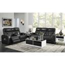  Manufacturer Color_Black  -- Boyington U2710618 Power Reclining Loveseat with Console and Adjustable Headrest IMAGE 17