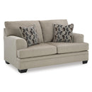  Manufacturer Color_Taupe  -- Stonemeade Stationary Fabric Loveseat IMAGE 1