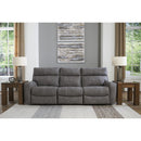  Manufacturer Color_Slate  -- Signature Design by Ashley Next Gen DuraPella Power Reclining Leather Look 3 pc Sectional IMAGE 3