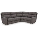  Manufacturer Color_Slate  -- Signature Design by Ashley Next Gen DuraPella Power Reclining Leather Look 4 pc Sectional IMAGE 1