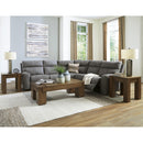  Manufacturer Color_Slate  -- Signature Design by Ashley Next Gen DuraPella Power Reclining Leather Look 5 pc Sectional IMAGE 6