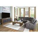  Manufacturer Color_Slate  -- Signature Design by Ashley Next Gen DuraPella Power Reclining Leather Look 6 pc Sectional IMAGE 5