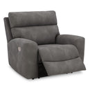  Manufacturer Color_Slate  -- Signature Design by Ashley Next Gen DuraPella Power Leather Look Recliner IMAGE 2