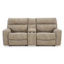  Manufacturer Color_Sand  -- Next-Gen DuraPella 61004S3 3 pc Power Reclining Sectional Loveseat with Console IMAGE 1