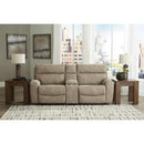  Manufacturer Color_Sand  -- Next-Gen DuraPella 61004S3 3 pc Power Reclining Sectional Loveseat with Console IMAGE 2
