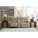  Manufacturer Color_Sand  -- Next-Gen DuraPella 61004S3 3 pc Power Reclining Sectional Loveseat with Console IMAGE 3
