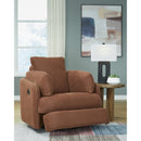  Manufacturer Color_Spice  -- Signature Design by Ashley Modmax Swivel Glider Fabric Recliner IMAGE 7
