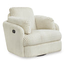  Manufacturer Color_Ivory  -- Signature Design by Ashley Tie Breaker Swivel Glider Fabric Recliner IMAGE 1