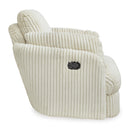  Manufacturer Color_Ivory  -- Signature Design by Ashley Tie Breaker Swivel Glider Fabric Recliner IMAGE 4