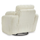  Manufacturer Color_Ivory  -- Signature Design by Ashley Tie Breaker Swivel Glider Fabric Recliner IMAGE 6