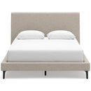  Size_Queen  -- Cielden B1199-81 Queen Upholstered Bed with Roll Slats IMAGE 2