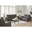  Manufacturer Color_Umber  -- Benchcraft Barlin Mills Stationary Leather Look Loveseat IMAGE 13