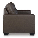  Manufacturer Color_Umber  -- Benchcraft Barlin Mills Stationary Leather Look Loveseat IMAGE 3