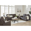  Manufacturer Color_Umber  --  Barlin Mills Stationary Leather Look Sofa IMAGE 14