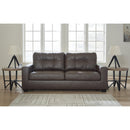  Manufacturer Color_Umber  -- Benchcraft Barlin Mills Stationary Leather Look Sofa IMAGE 5