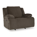  Manufacturer Color_Chocolate  -- Signature Design by Ashley Top Tier Rocker Fabric Recliner IMAGE 1