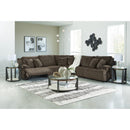  Manufacturer Color_Chocolate  -- Signature Design by Ashley Top Tier Reclining Fabric 5 pc Sectional IMAGE 5