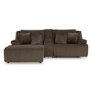  Manufacturer Color_Chocolate  -- Signature Design by Ashley Top Tier Reclining Fabric Sofa IMAGE 1