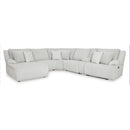  Manufacturer Color_Alloy  -- Top Tier 92706S2 6 pc Reclining Sectional with Chaise IMAGE 1