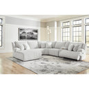  Manufacturer Color_Alloy  -- Top Tier 92706S2 6 pc Reclining Sectional with Chaise IMAGE 4
