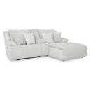  Manufacturer Color_Alloy  -- Top Tier 92706S4 3 pc Reclining Sectional Sofa with Chaise IMAGE 1