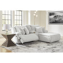  Manufacturer Color_Alloy  -- Top Tier 92706S4 3 pc Reclining Sectional Sofa with Chaise IMAGE 5