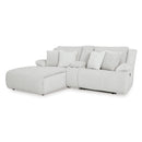  Manufacturer Color_Alloy  -- Top Tier 92706S5 3 pc Reclining Sectional Sofa with Chaise IMAGE 1