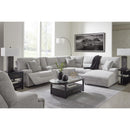  Manufacturer Color_Pewter -- Signature Design by Ashley Acklen Place Power Reclining Fabric 6 pc Sectional IMAGE 5